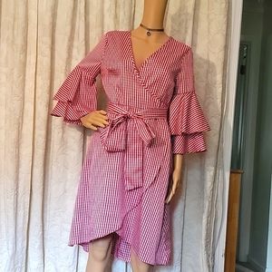 Beautiful red checkered dress.Brand new.